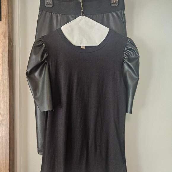 Michael Kors Faux Leather Skirt beautiful fit midi - Picture 2 of 3